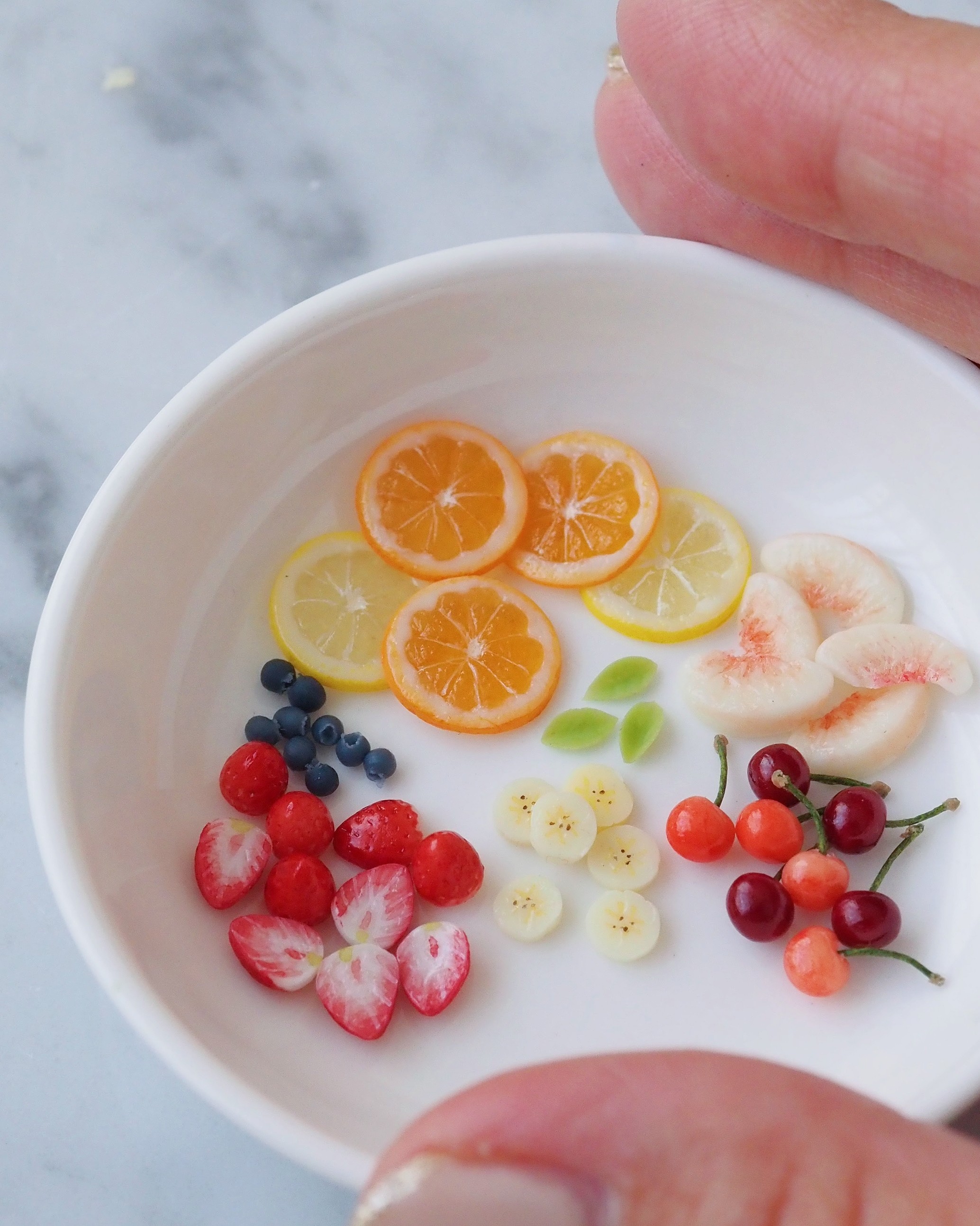 基礎から作ったミニチュアフルーツ作品
